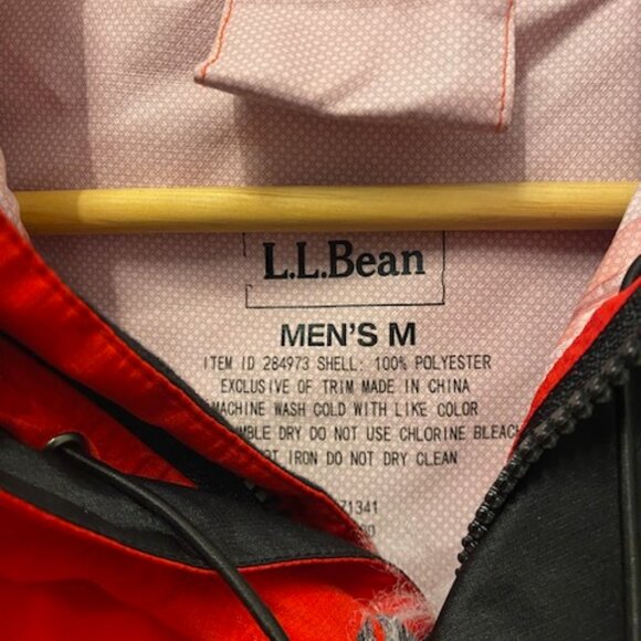 L.L Bean Red Rain Jacket - Picture 5 of 5